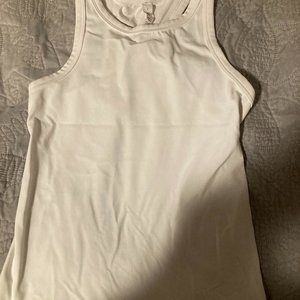Lululemon White High Neck Tank Top Size 2